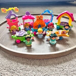 Fisher-Price Little People Disney Princess Parade Floats Lot of 7